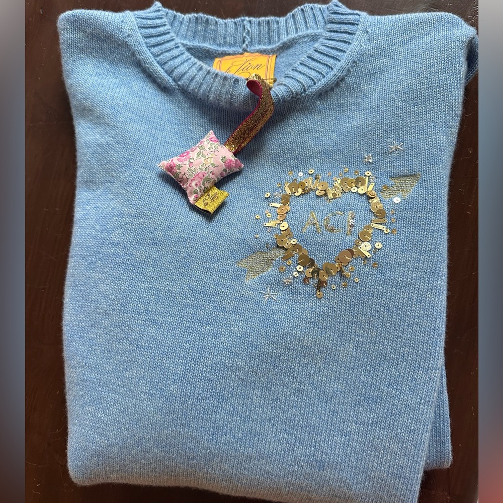 NWT Le Lion Petit Crew with Heart